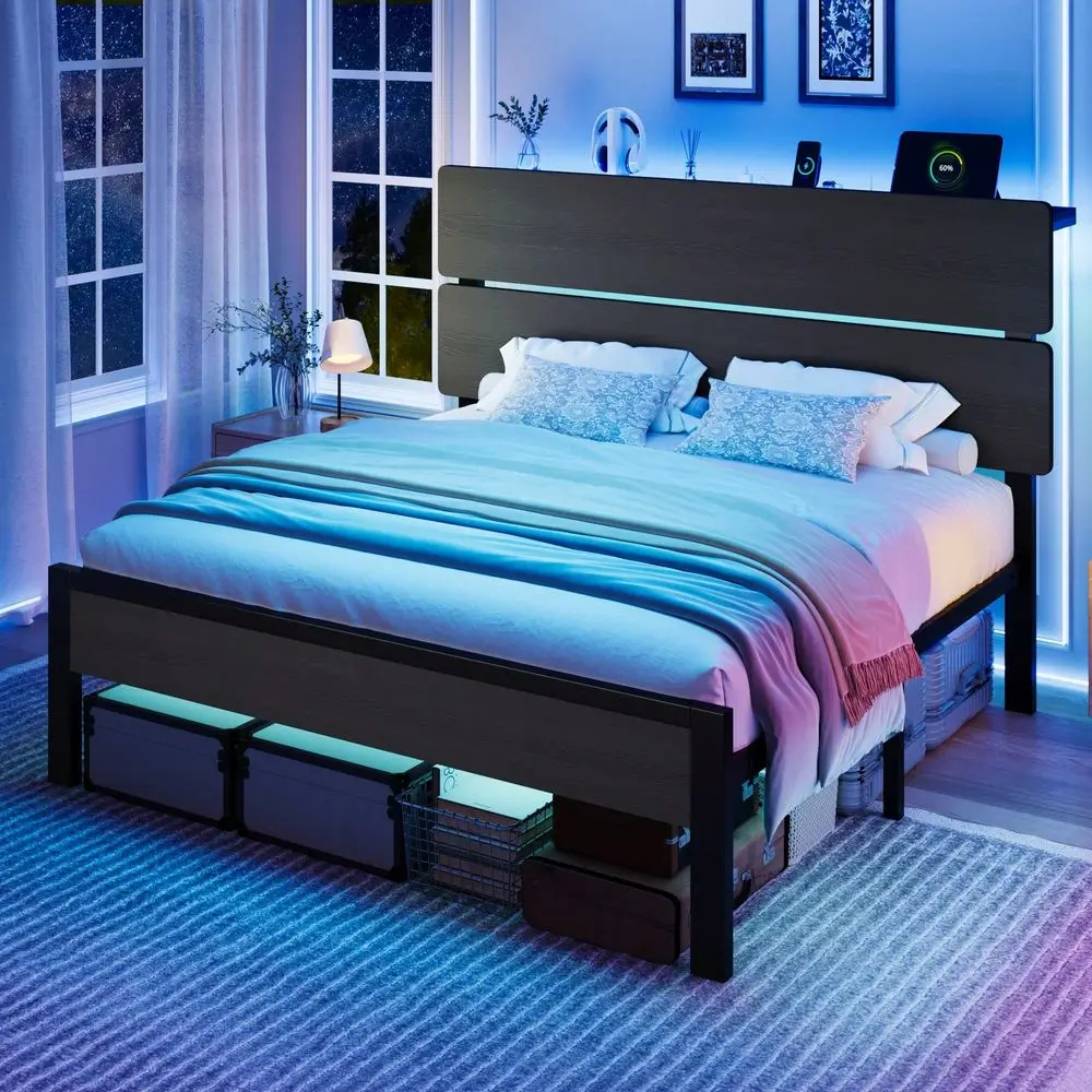 Canopy Bed Frame Metal Queen - İkiz, Çift Kişilik, Kraliçe Boy, King