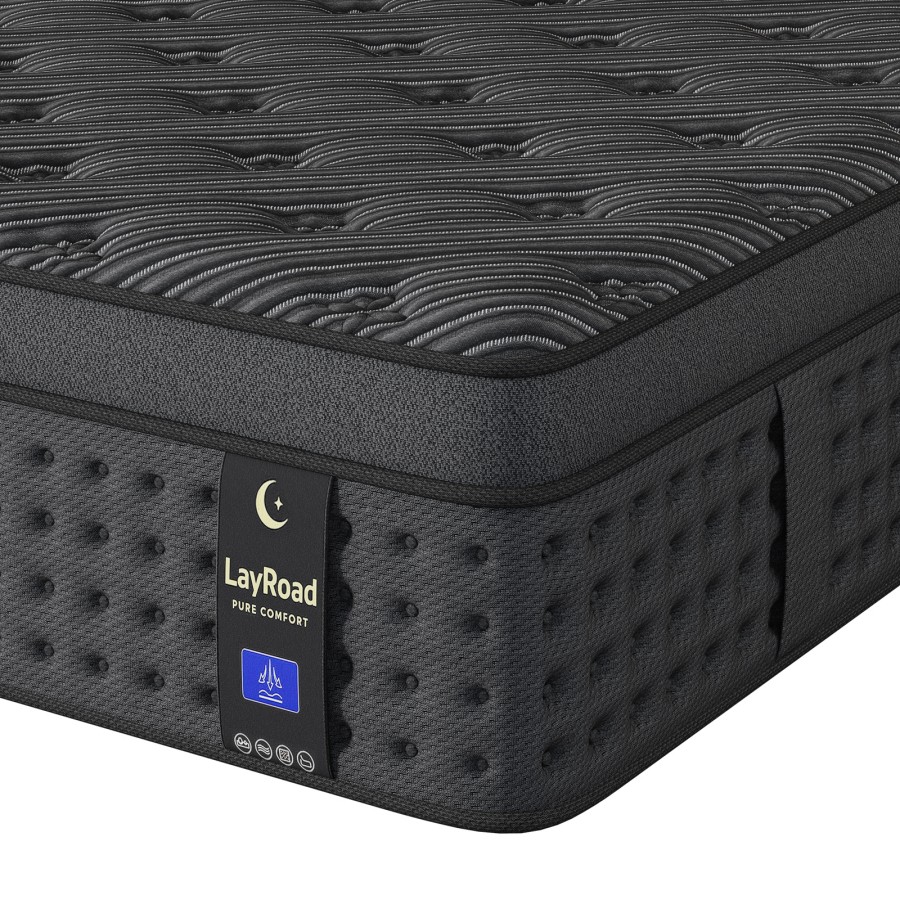 Memory Foam Mattress In A Box Queen - 12/14 inç Cep Yaylı Hibrit Yatak,