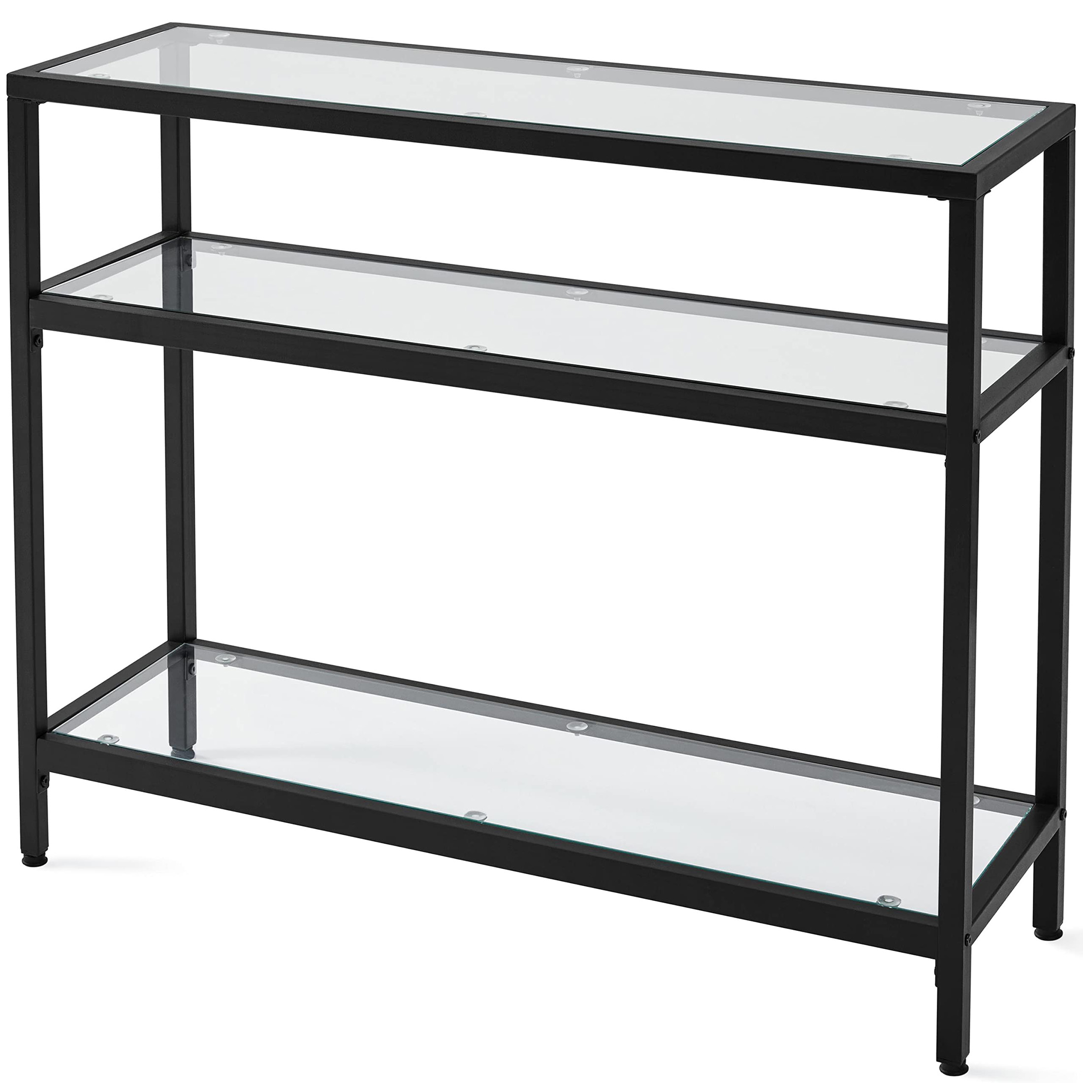 Sofas - Konsol Sehpası, Metal Çerçeveli ve Temperli