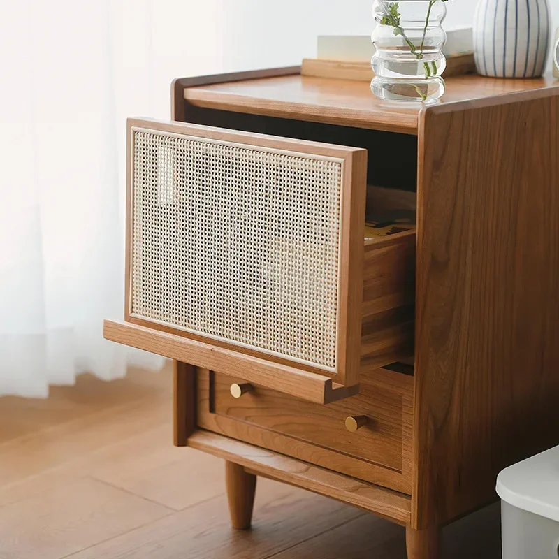 Şarj İstasyonlu ve Led Işıklı  - Solid Wood Nightstand 2 Drawers incelemesi ve fiyatı