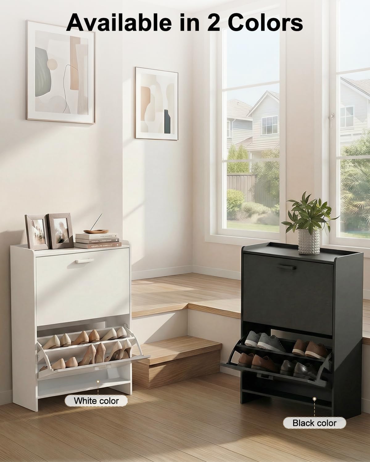 # 2 Çekmeceli Dar Ayakkabılık, - Shoe Rack Cabinet Narrow Entryway incelemesi ve fiyatı