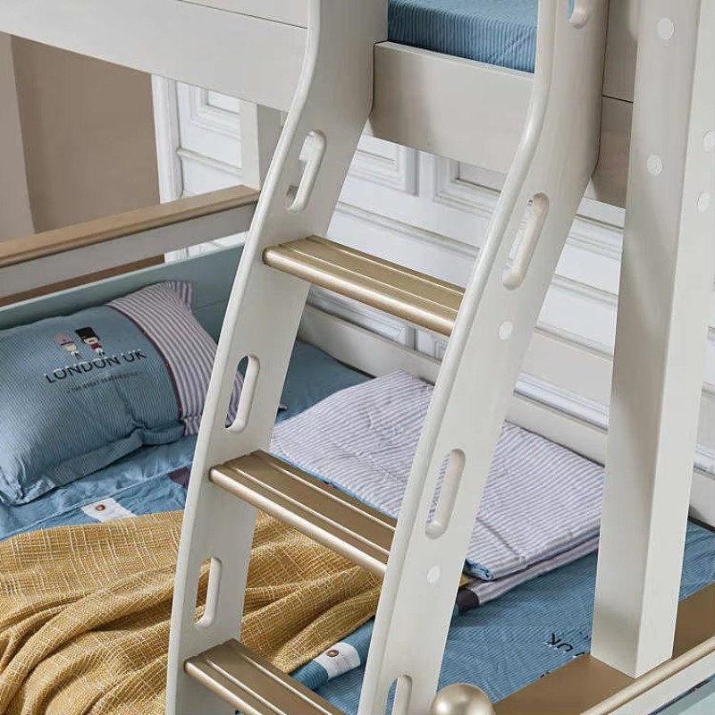 Modern Basit Ahşap Çok Fonksiy - Bunk Bed With Stairs And Slide incelemesi ve fiyatı
