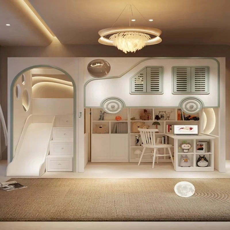 Yeni Tasarım, Lüks Çocuk Ranza - Bunk Bed With Stairs And Slide incelemesi ve fiyatı