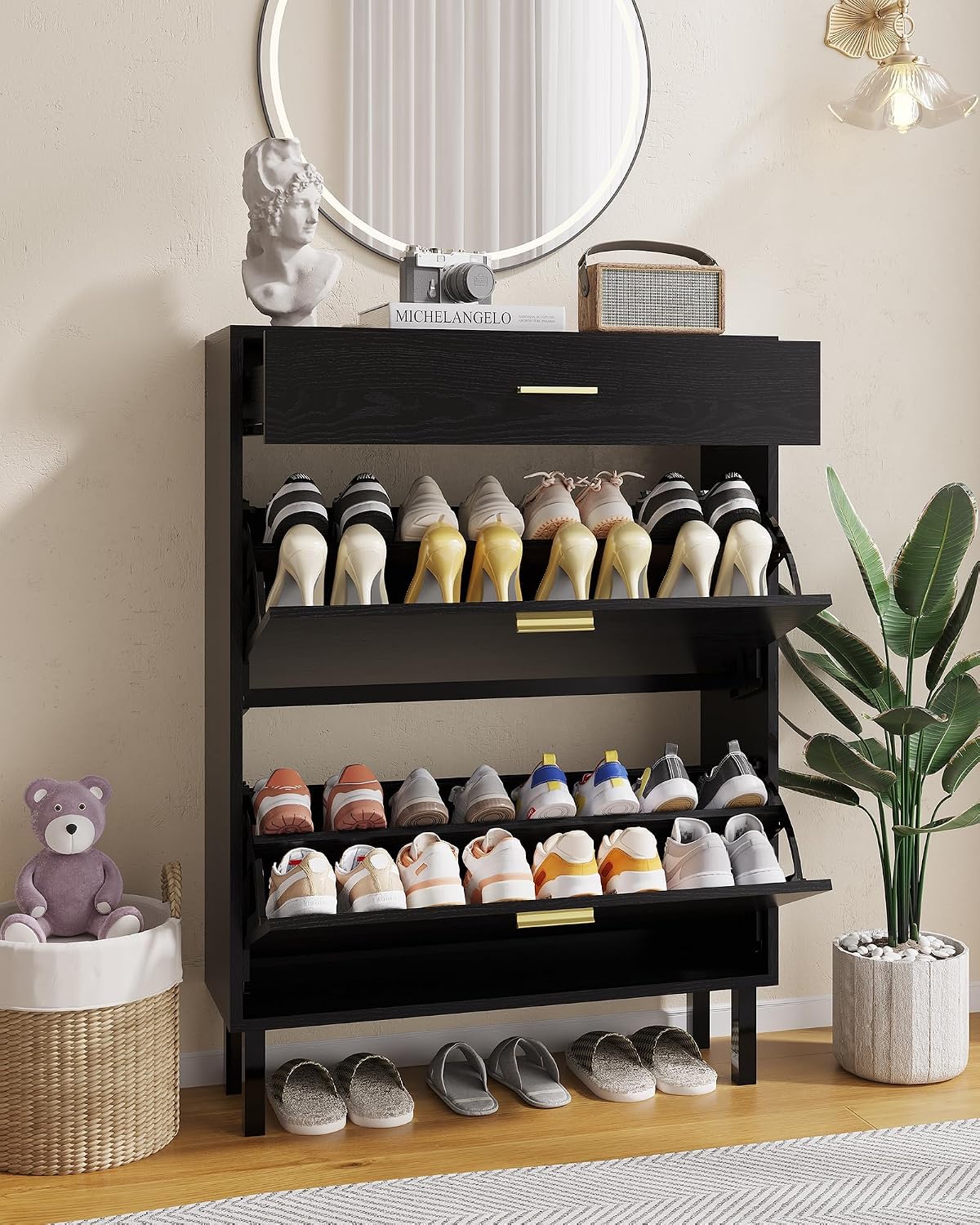 Giriş Holü için Dar Ayakkabı D - Shoe Rack Cabinet Narrow Entryway incelemesi ve fiyatı