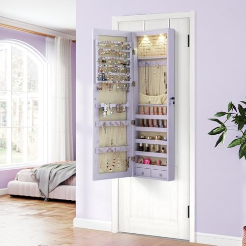 Duvara veya Kapıya Monte Edile - Full Length Mirror Jewelry Armoire incelemesi ve fiyatı