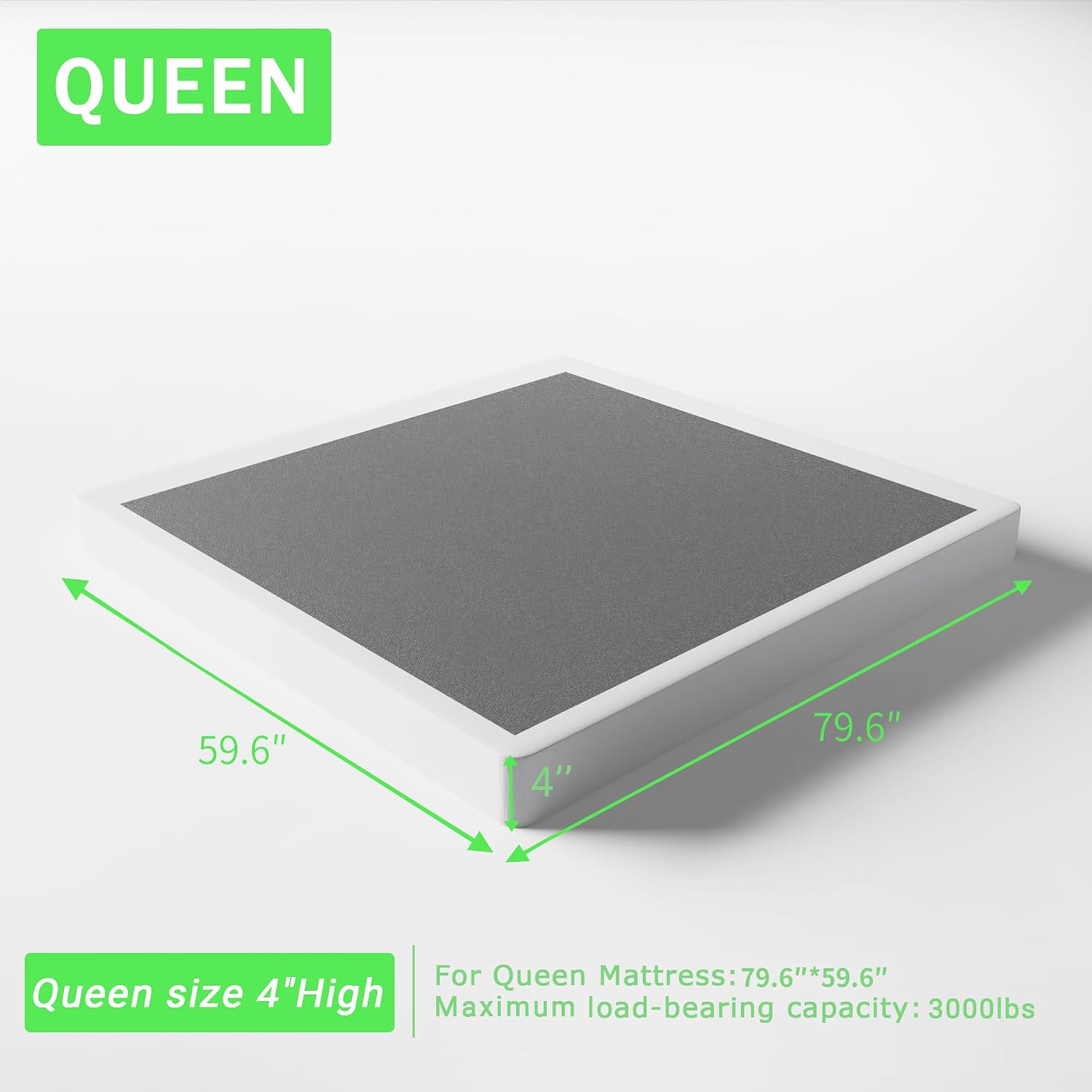 4 İnç Queen Boy Düşük Profilli - Canopy Bed Frame Metal Queen incelemesi ve fiyatı