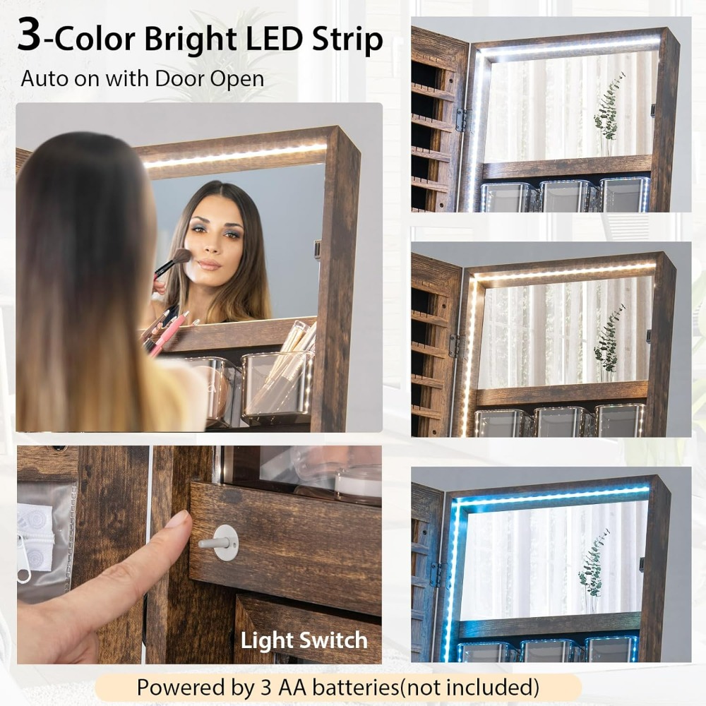 CHARMAID Ayaklı Mücevher Dolab - Full Length Mirror Jewelry Armoire incelemesi ve fiyatı