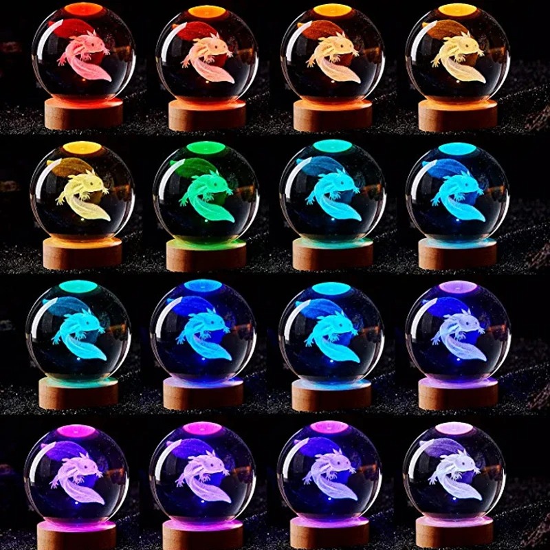 3D Axolotl Lazer Kazınmış Kris - Floating Nightstand With Led Light incelemesi ve fiyatı